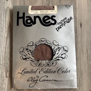 Vintage 1981 Hanes Limited Edition Codovan Pantyhose Size C-D (Style 958)